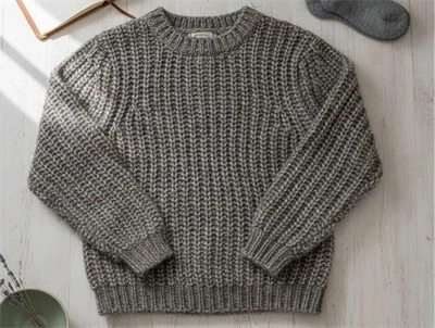 Sofie Schnoor Girls strikbluse grey melange