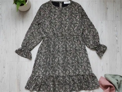 Sofie Schnoor Girls kjole sort blomster