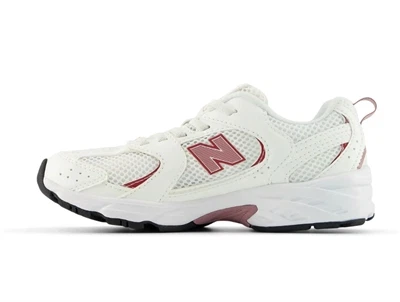 New Balance 530 sneaker hvid med elastiksnøre og mesh