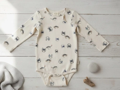 Petit Piao body sea med krabbeprint