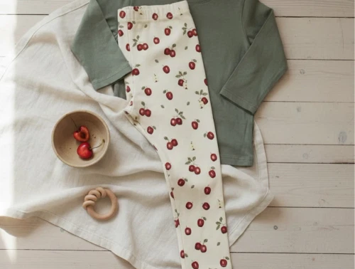 Petit Piao apple printet leggings