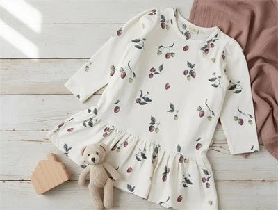 Petit Piao raspberry kjole