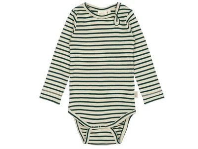 Petit Piao body i dark sea striber set forfra