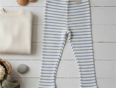 Petit Piao spring blue stribet legging