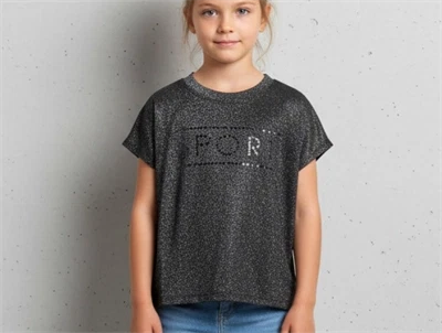 Sofie Schnoor Girls Sport t-shirt black glitter