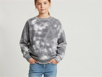 Sofie Schnoor Girls sweatshirt grey tie dye