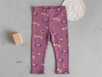 Soft Gallery leggings Paula tulipwood med slikprint