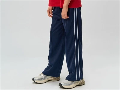 THE NEW bukser navy blazer med sporty striber model stående