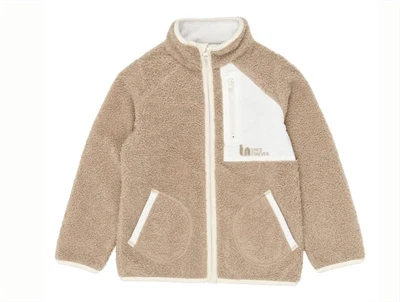 THE NEW teddyjakke gardenia med kontrastlommer