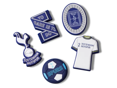 Crocs charms 5-pak med Tottenham motiver og fodbolddesign