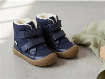 Wheat navy vinterstøvle Daxi med TEX