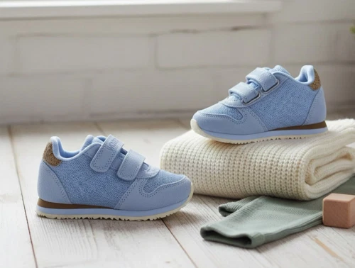 Woden Kids sneaker Ydun suede mesh blue skies