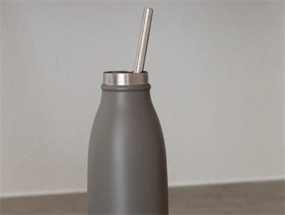 AYA&IDA lige sugerør i rustfri stål i drikkeflaske