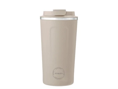 AYA&IDA CUP2GO termokop 500 ml i Cream Beige med låg