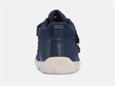 Bundgaard Moon sko i navy med velcro lukning set bagfra
