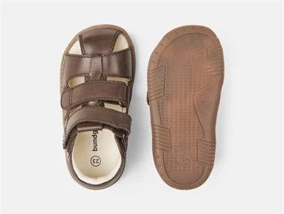 Bundgaard Ranjo sandal mørkebrun med lukket tå og velcro
