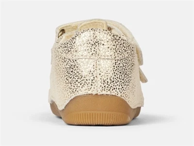 Bundgaard Petit Summer sandal guld med velcro og lukket tå