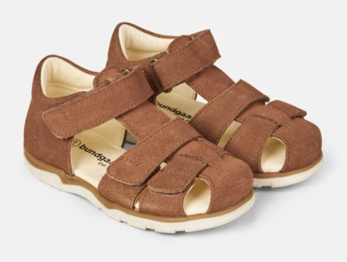 Bundgaard Sofus sandal mocha med lukket tå og velcro