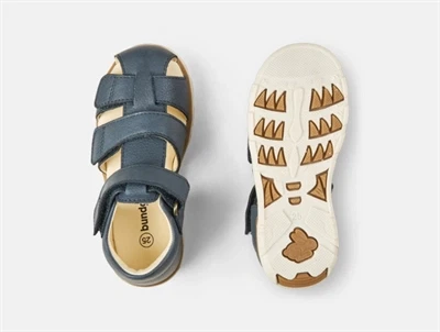 Bundgaard Sofus sandal navy med lukket tå og velcro