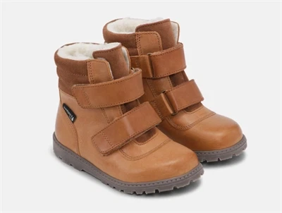 Bundgaard Tokker vinterstøvle cognac med velcrolukning