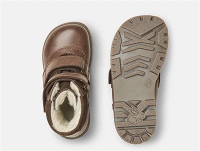 Bundgaard Tokker vinterstøvle dark brown set oppefra og under sålen