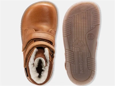 Bundgaard Rabbit vinterstøvle cognac set oppefra og sål  