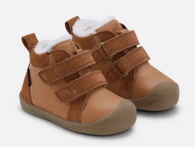 Bundgaard Bloom vinter begyndersko cognac med velcro