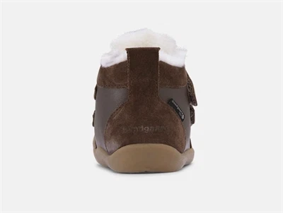 Bundgaard Bloom vinter begyndersko dark brown med velcro- set bagfra