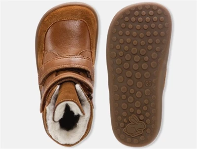 Bundgaard Basil vinterstøvle cognac set oppefra og sål  