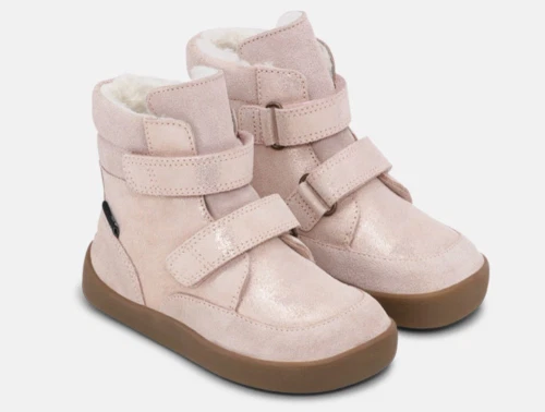 Bundgaard Basil vinterstøvle old rose glitter set fra siden  