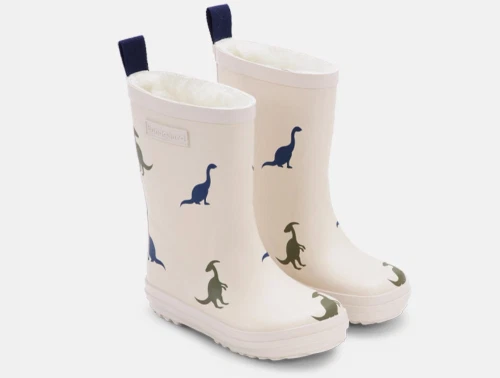 Bundgaard Aspen vintergummistøvle ivory dino set fra siden  