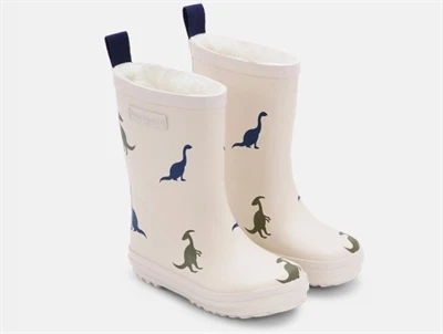 Bundgaard Aspen vintergummistøvle ivory dino set fra siden  
