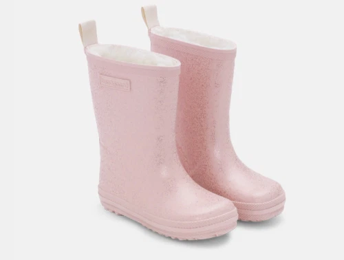Bundgaard Aspen vintergummistøvler old rose sparkle set fra siden