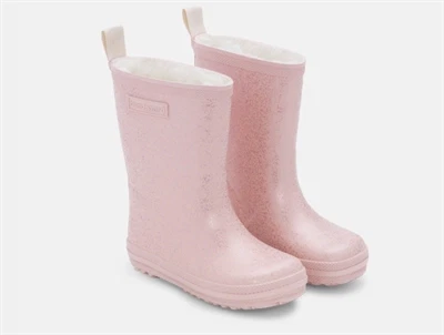 Bundgaard Aspen vintergummistøvler old rose sparkle set fra siden