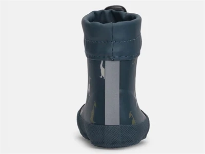 bundgaard malik vintergummistøvle navy dino set fra hælkappen