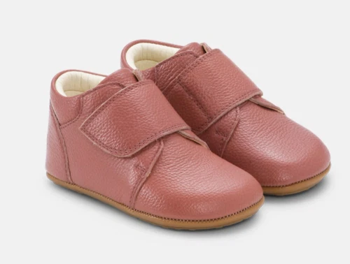 Bundgaard Tannu hjemmesko i blush læder med velcro