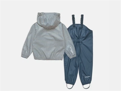 Bundgaard Cali regnsæt navy stripe med seler
