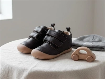 Bisgaard Carter begyndersko mørkebrun med velcro