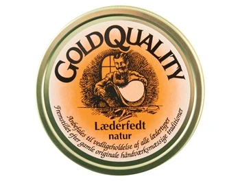 Gold Quality læderfedt i neutral farve med bivoks og plejende olier