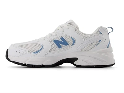 New Balance 530 sneaker i white/still water med mesh