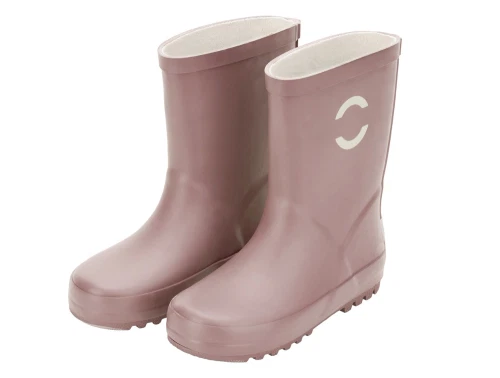 lyserøde gummistøvler fra Mikk-Line set forfra