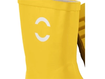 gule gummistøvler fra Mikk-Line set tæt på