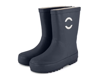 mørkeblå gummistøvler fra Mikk-Line forfra