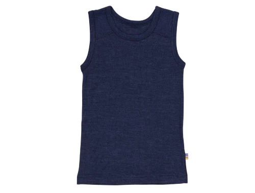 Joha undertrøje i navy merinould og silke unisex