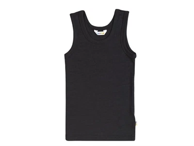 Joha undertrøje i sort merinould og silke unisex