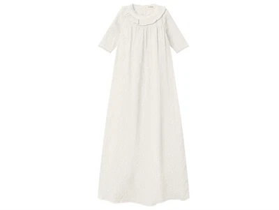 Lil Atelier dåbskjole hvid med broderi