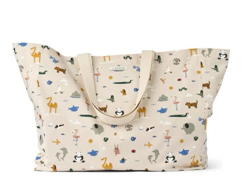 Liewood Maxi totebag around the world sandy forfra