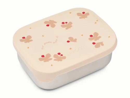 Liewood Arthur lunchbox med silikone låg og butterfly print