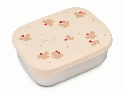 Liewood Arthur lunchbox med silikone låg og butterfly print