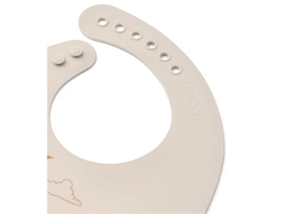 Liewood Tilda hagesmæk 2-pak i dream ecru med regnbue og enhjørning